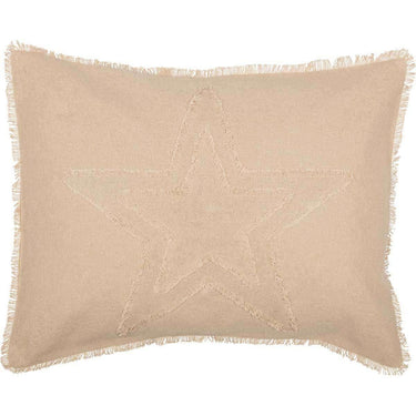 Burlap Vintage Star Standard Sham 21x27 VHC Brands - The Fox Decor
